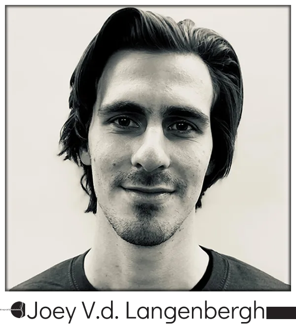 Portret van Joey, kinesitherapeut en osteopaat in de praktijk